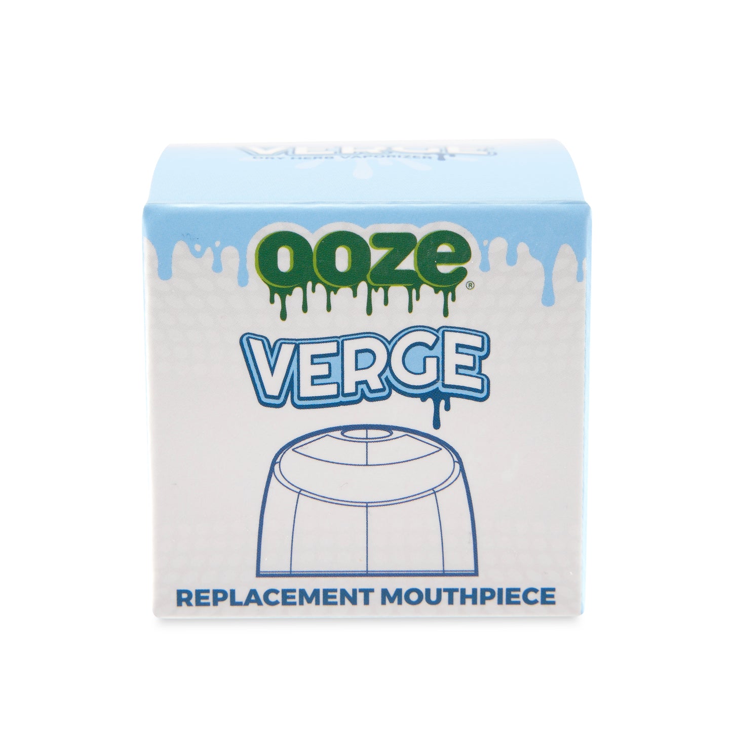 The box for the Verge replacement mouthpiece cap.