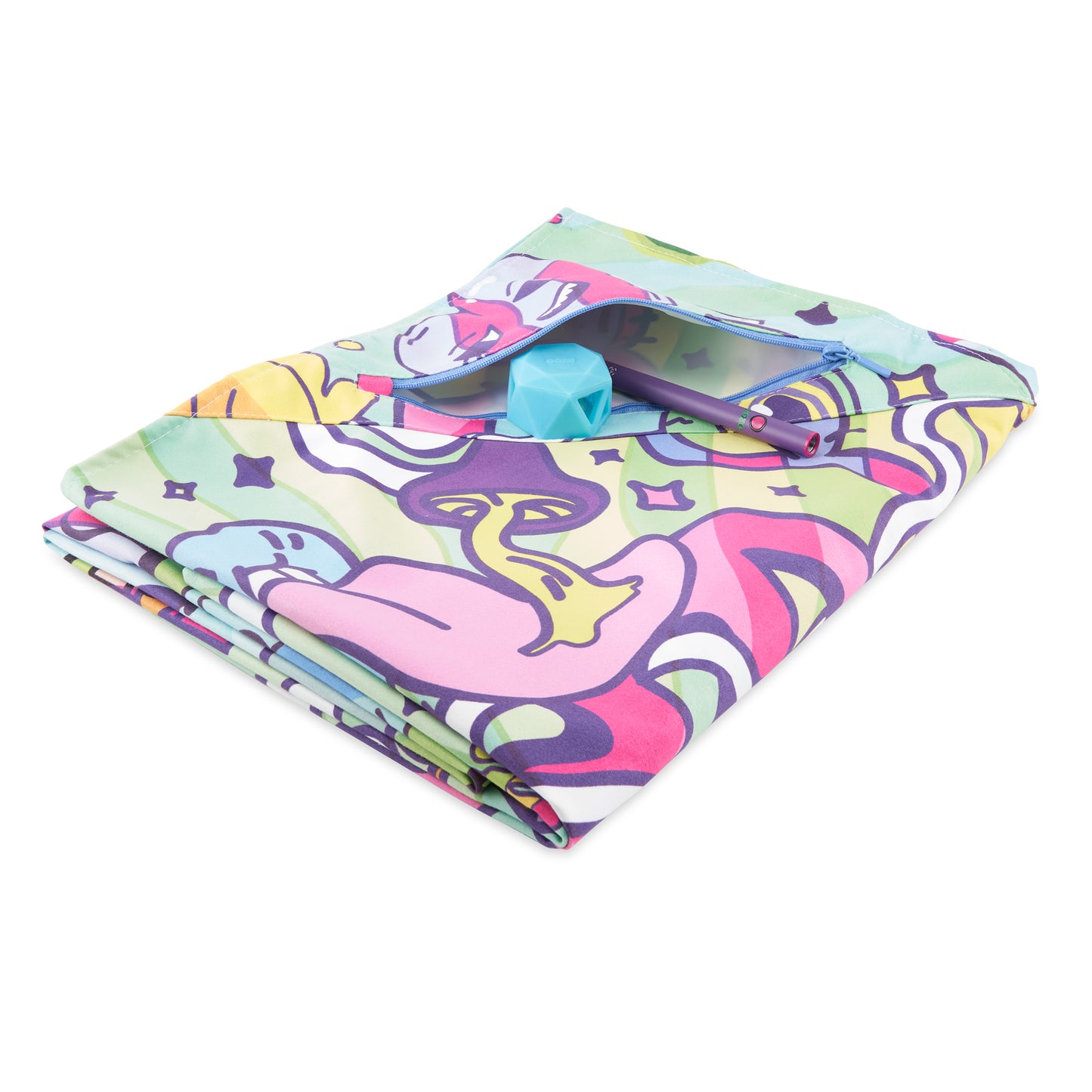 Ooze Chroma Beach Blanket with Stash Pocket