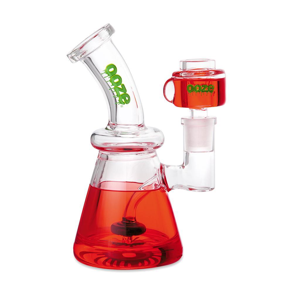 Ooze Glyco Glycerin Freezable Glass Water Pipe - Scarlet