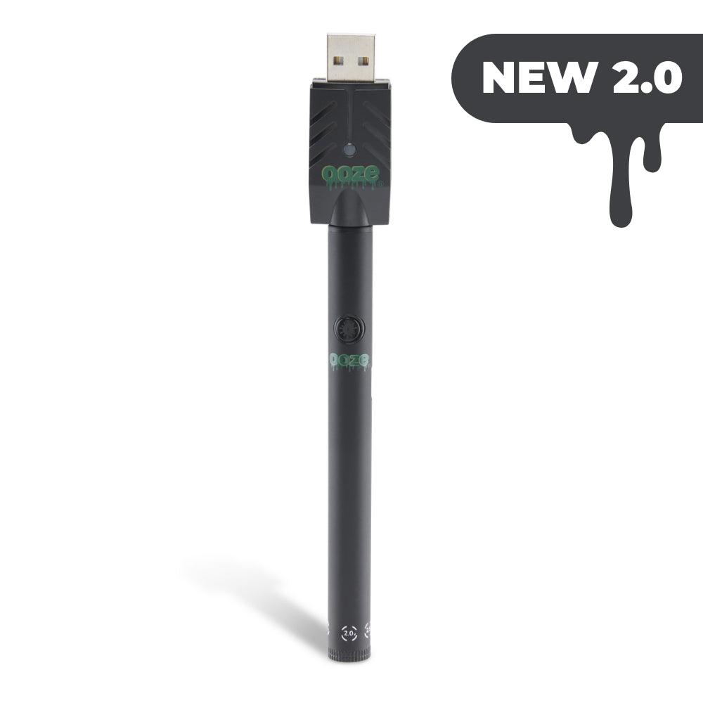 Ooze Twist Slim Pen 2.0 510 Thread Vaporizer Battery – Panther Black