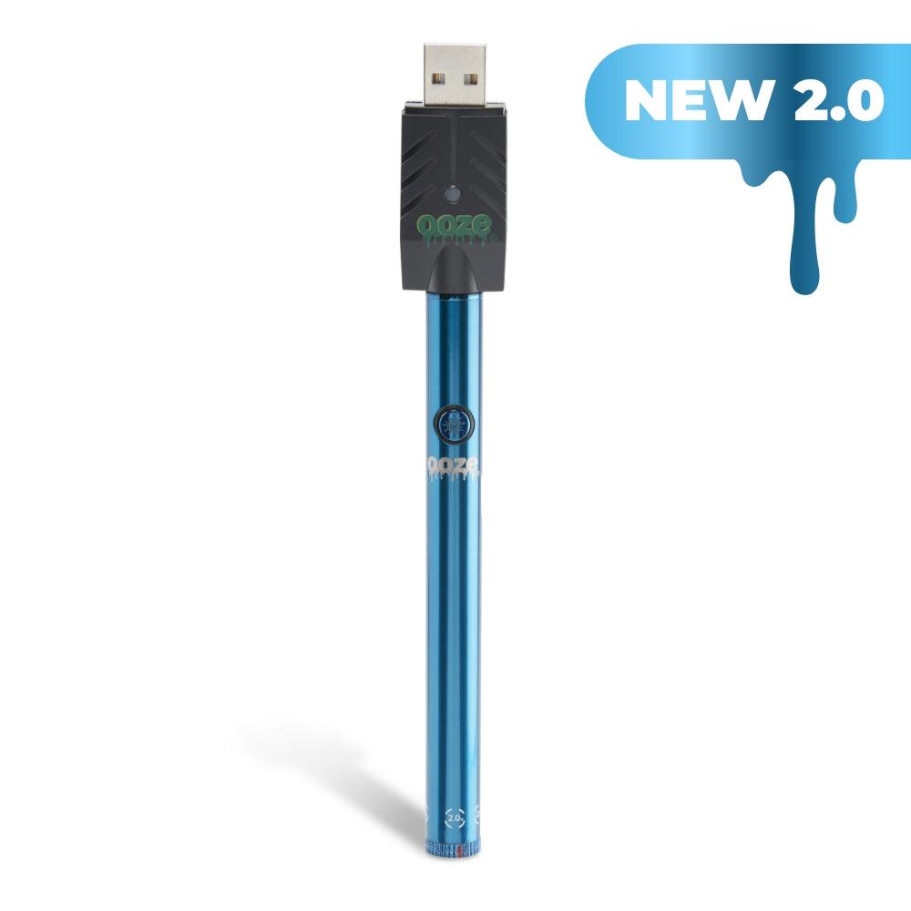 Ooze Twist Slim Pen 2.0 510 Thread Vaporizer Battery – Sapphire Blue
