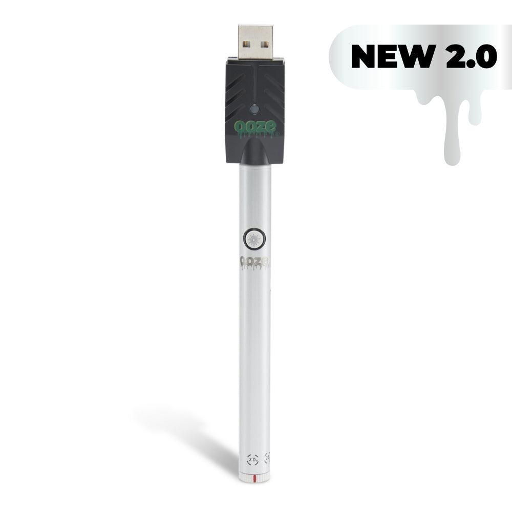 Ooze Twist Slim Pen 2.0 510 Thread Vaporizer Battery – Polar Pearl