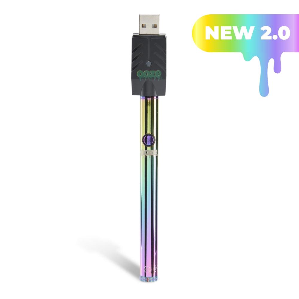 Ooze Twist Slim Pen 2.0 510 Thread Vaporizer Battery - Rainbow