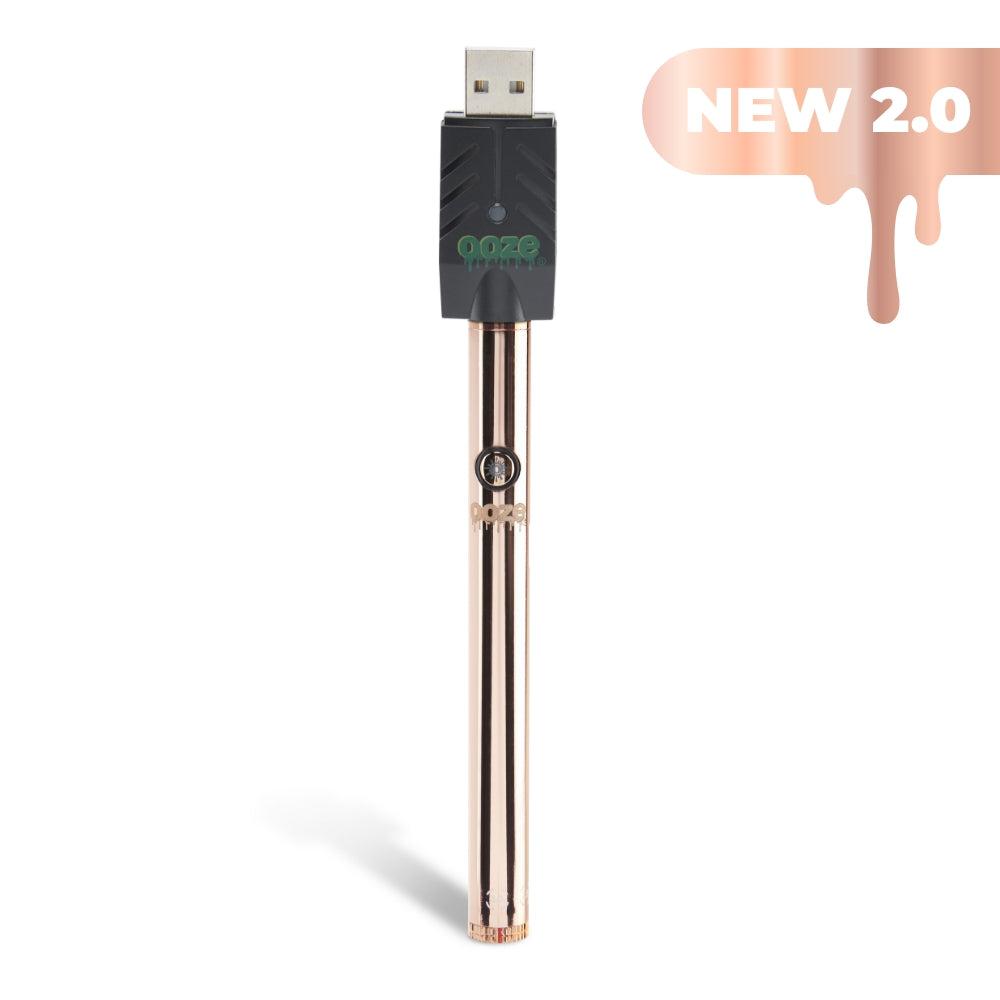Ooze Twist Slim Pen 2.0 510 Thread Vaporizer Battery – Rose Gold