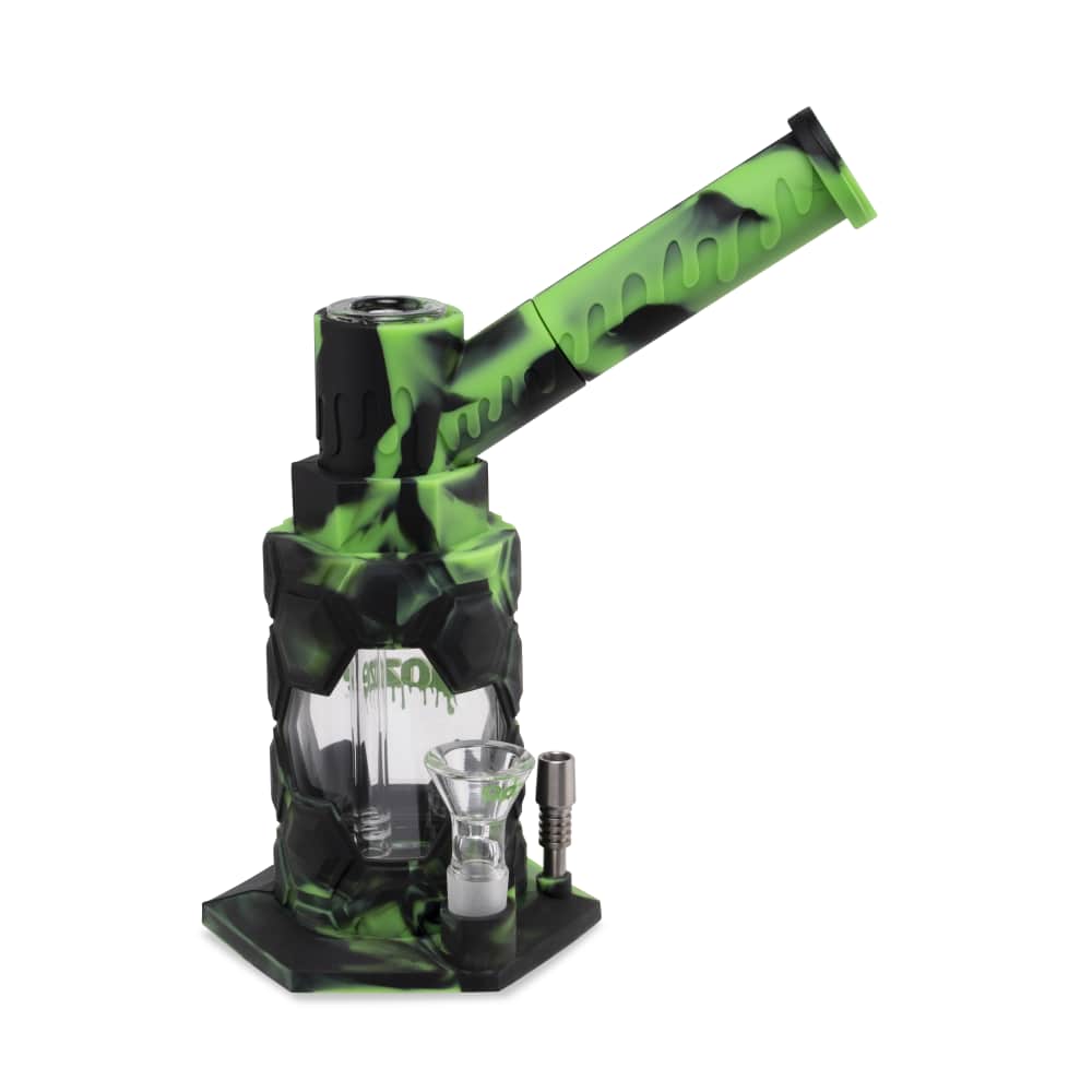 Ooze Mojo Silicone Water Pipe & Nectar Collector - Chameleon