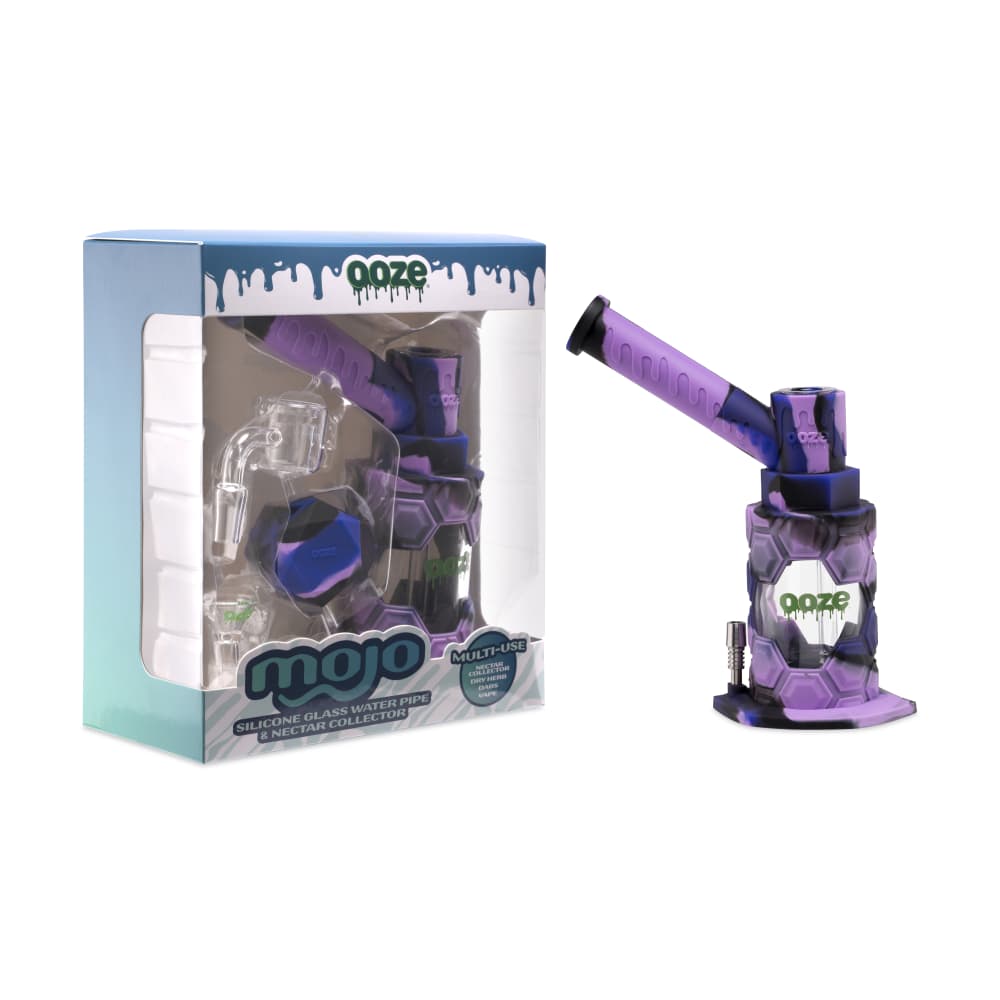 Ooze Mojo Silicone Water Pipe & Nectar Collector - Mystic Ink