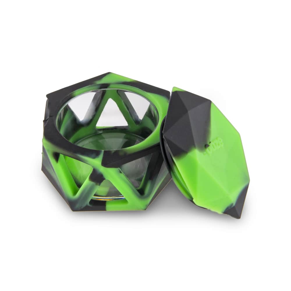 Geode Silicone & Glass Container - Chameleon