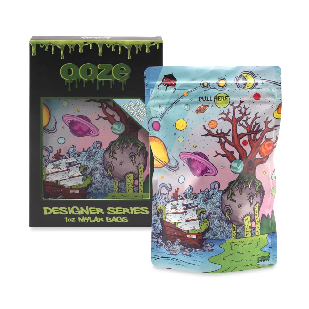 Ooze Designer Series 1 Ounce Mylar Bag 10-Pack Box - Tree Of Life