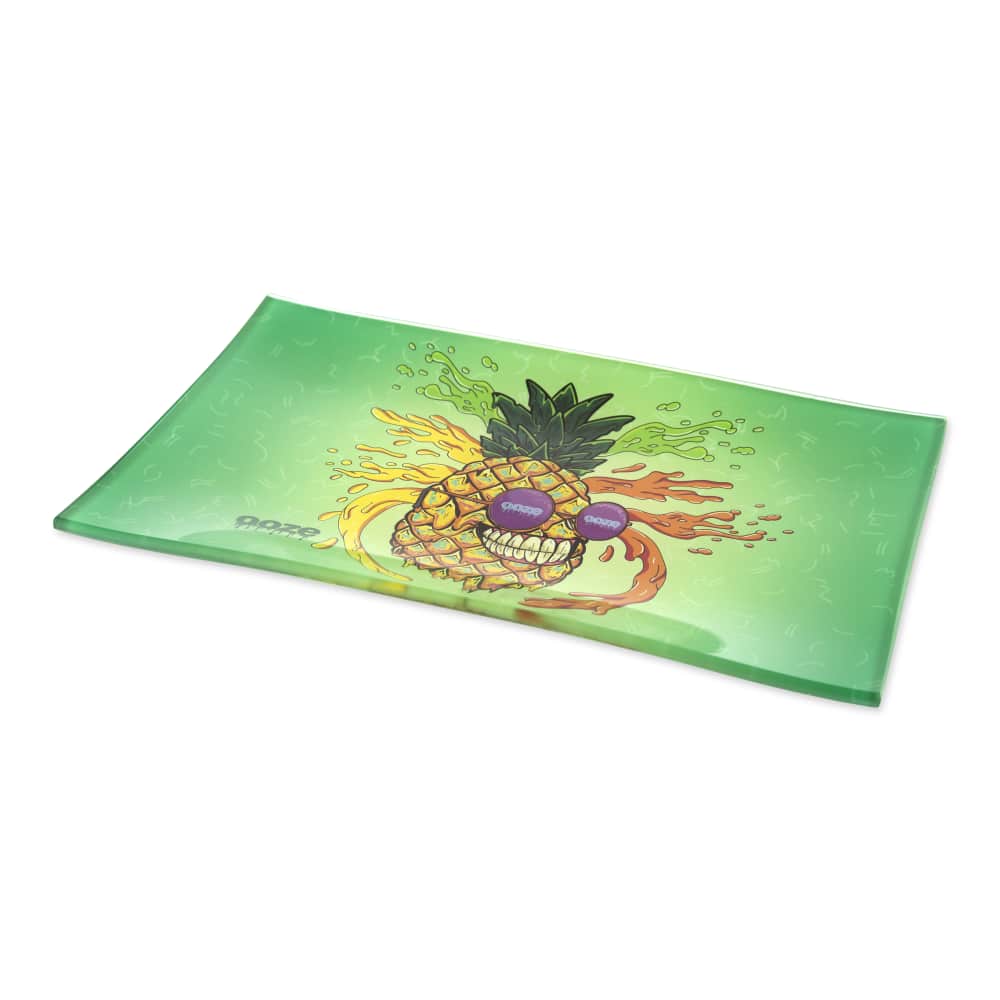 Ooze Rolling Tray - Shatter Resistant Glass - Mr. Pineapple