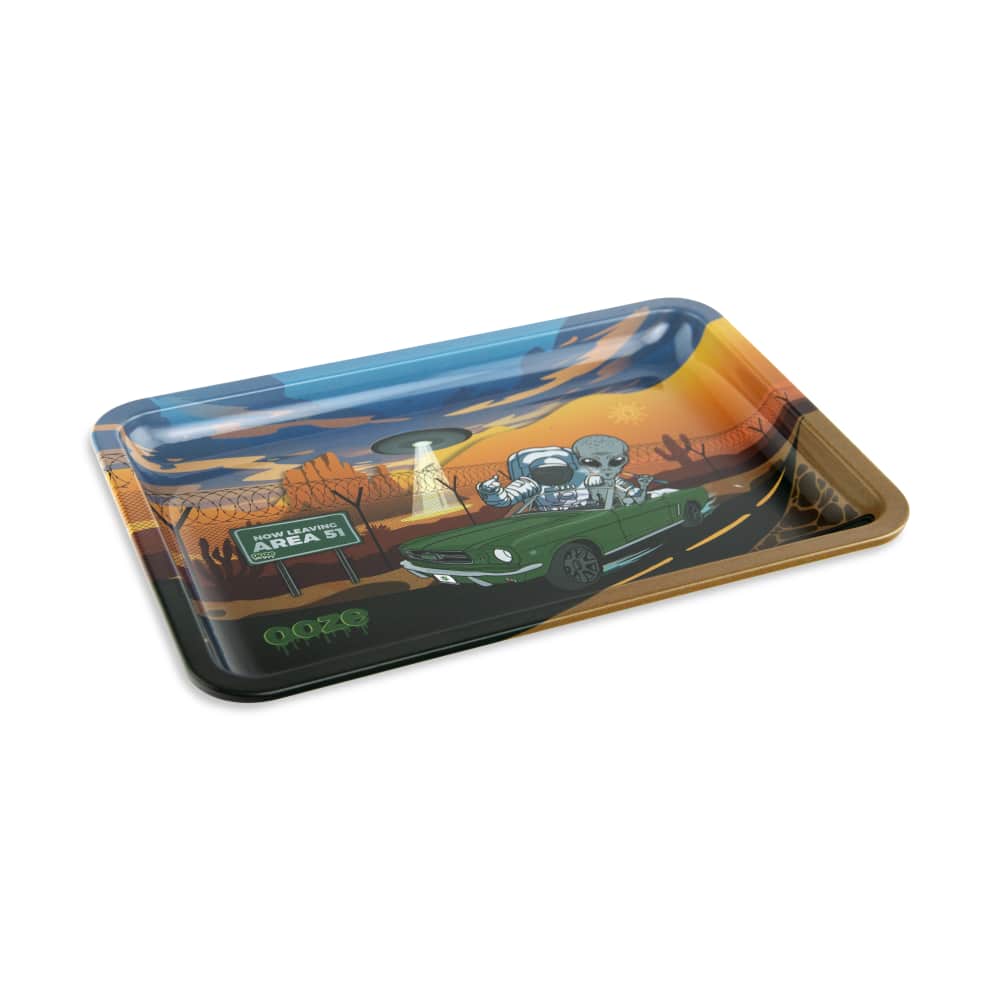 Ooze Rolling Tray - Metal - Space Race