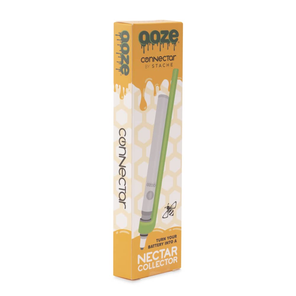 Ooze X Stache Connectar - 510 Thread Nectar Collector Vape Pen Attachment - Green