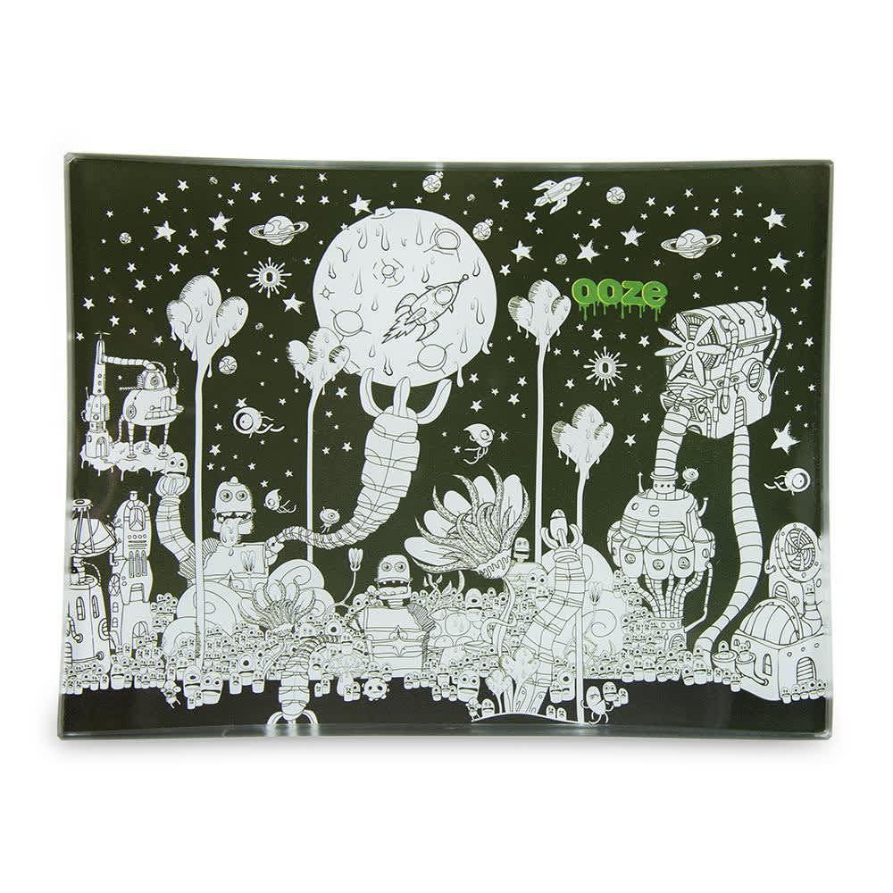 Ooze Rolling Tray - Shatter Resistant Glass - Dystopia