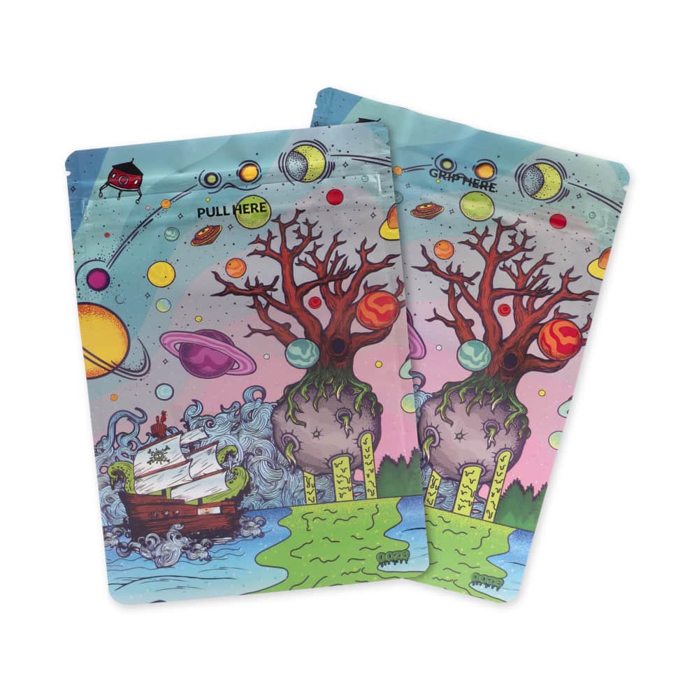 Ooze Designer Series 1 Ounce Mylar Bag 10-Pack Box - Tree Of Life