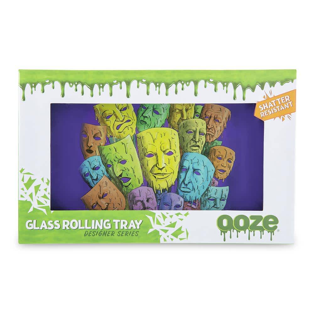 Ooze Rolling Tray - Shatter Resistant Glass - Mood Swings