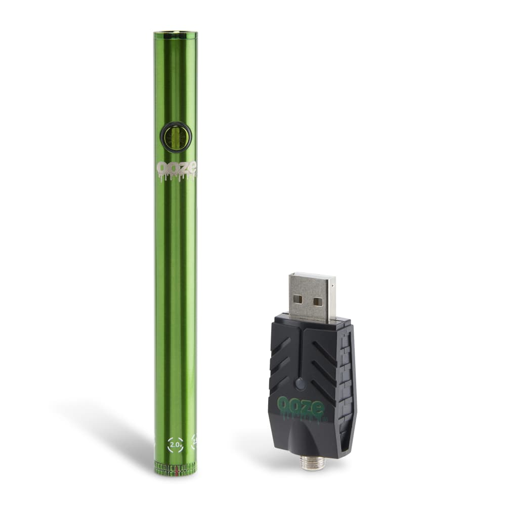 Ooze Twist Slim Pen 2.0 510 Thread Vaporizer Battery – Slime Green