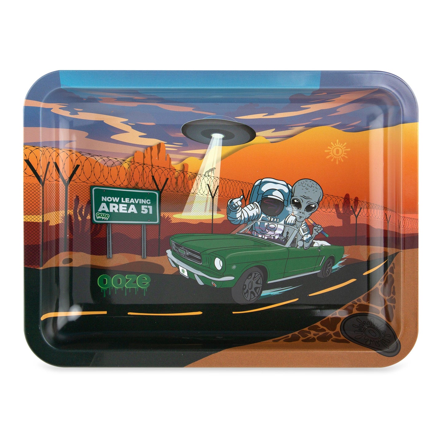 Ooze Rolling Tray - Metal - Space Race