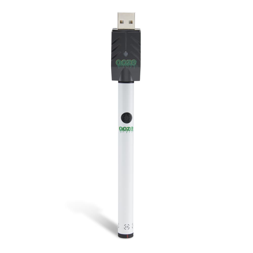 Ooze Twist Slim Pen 2.0 510 Thread Vaporizer Battery – Ghost White