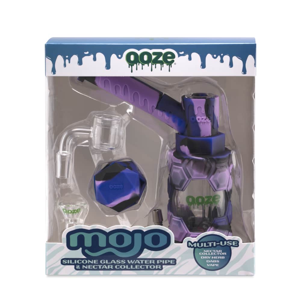 Ooze Mojo Silicone Water Pipe & Nectar Collector - Mystic Ink