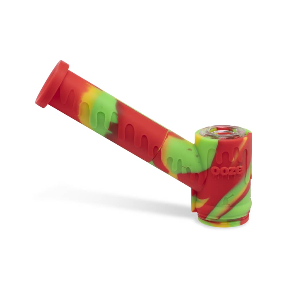 Ooze Mojo Silicone Water Pipe & Nectar Collector - Rasta