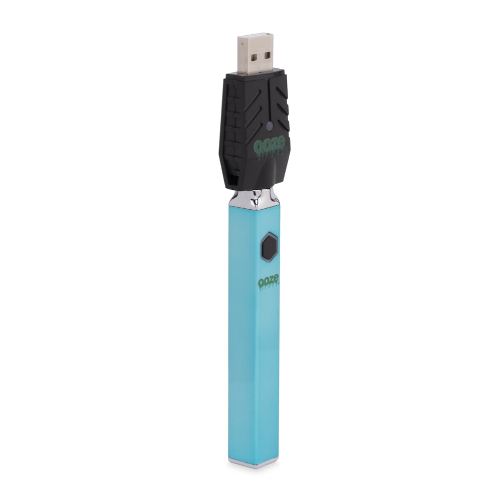 Ooze Arctic Blue Quad 510 Thead 500 Mah Square Vape Pen Battery + Usb Charger