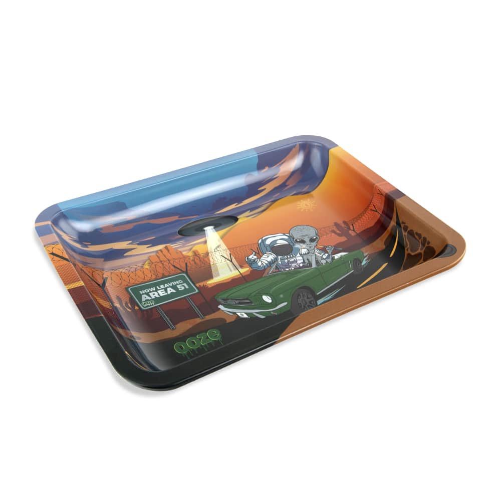 Ooze Rolling Tray - Metal - Space Race