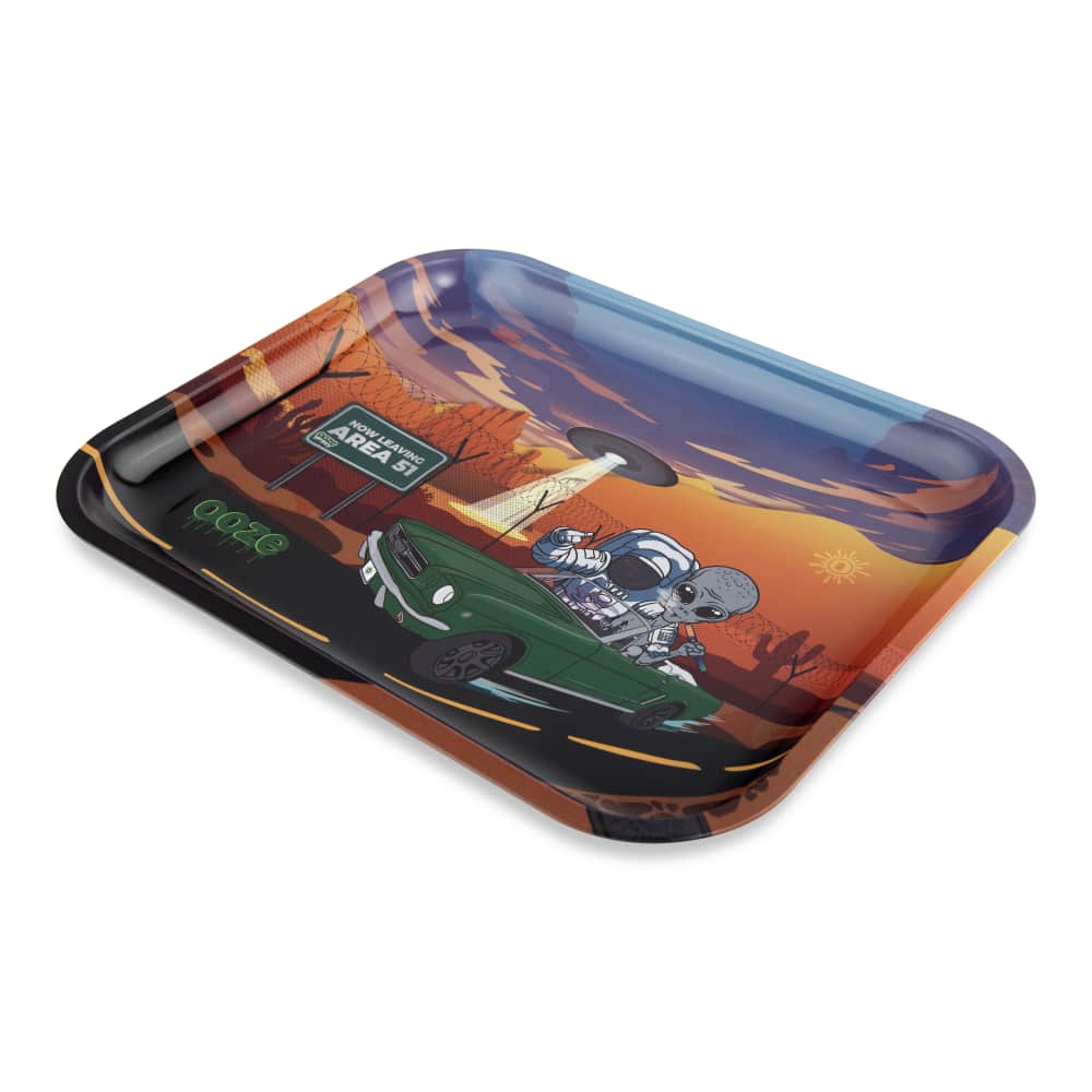 Ooze Rolling Tray - Metal - Space Race