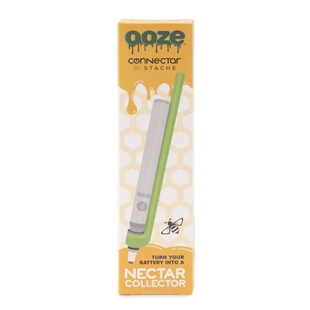 Ooze X Stache Connectar - 510 Thread Nectar Collector Vape Pen Attachment - Green