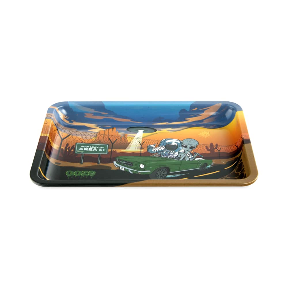 Ooze Rolling Tray - Metal - Space Race
