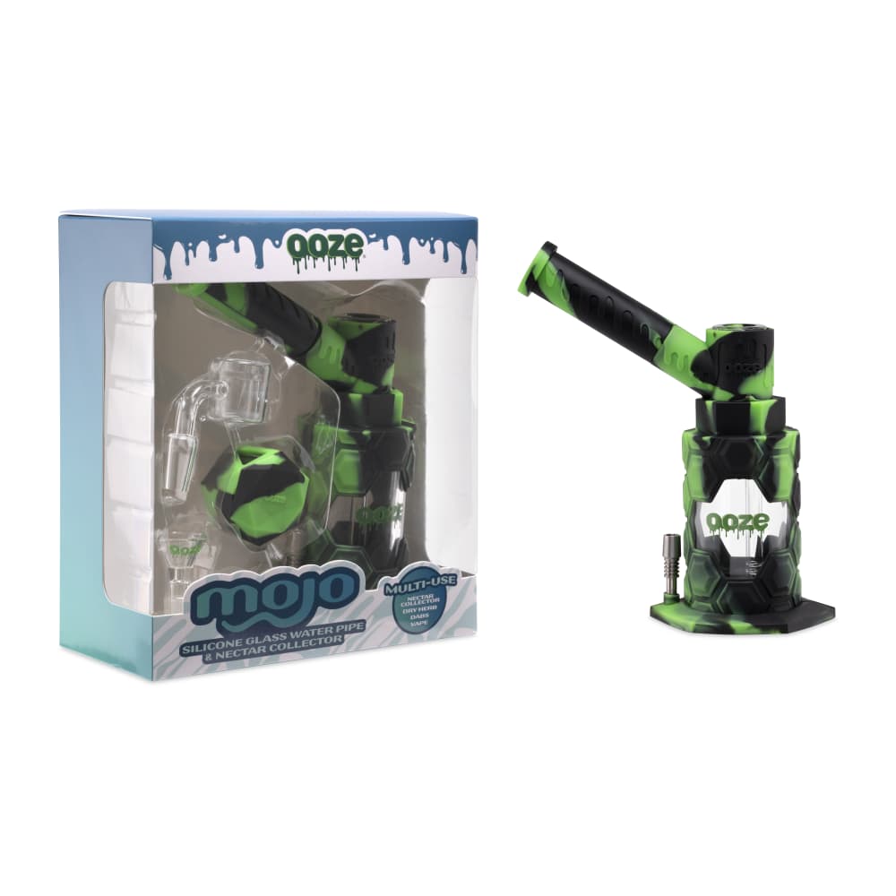 Ooze Mojo Silicone Water Pipe & Nectar Collector - Chameleon