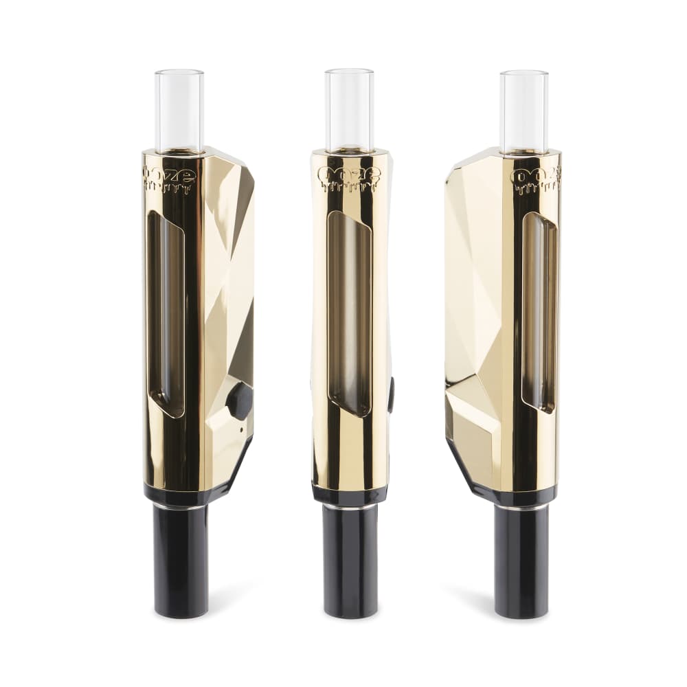 The gold Ooze Pronto is shown at 3 different angles