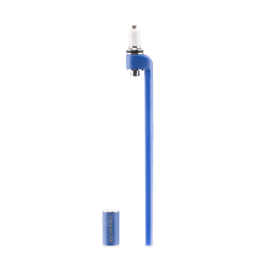 Ooze X Stache Connectar - 510 Thread Nectar Collector Vape Pen Attachment - Blue