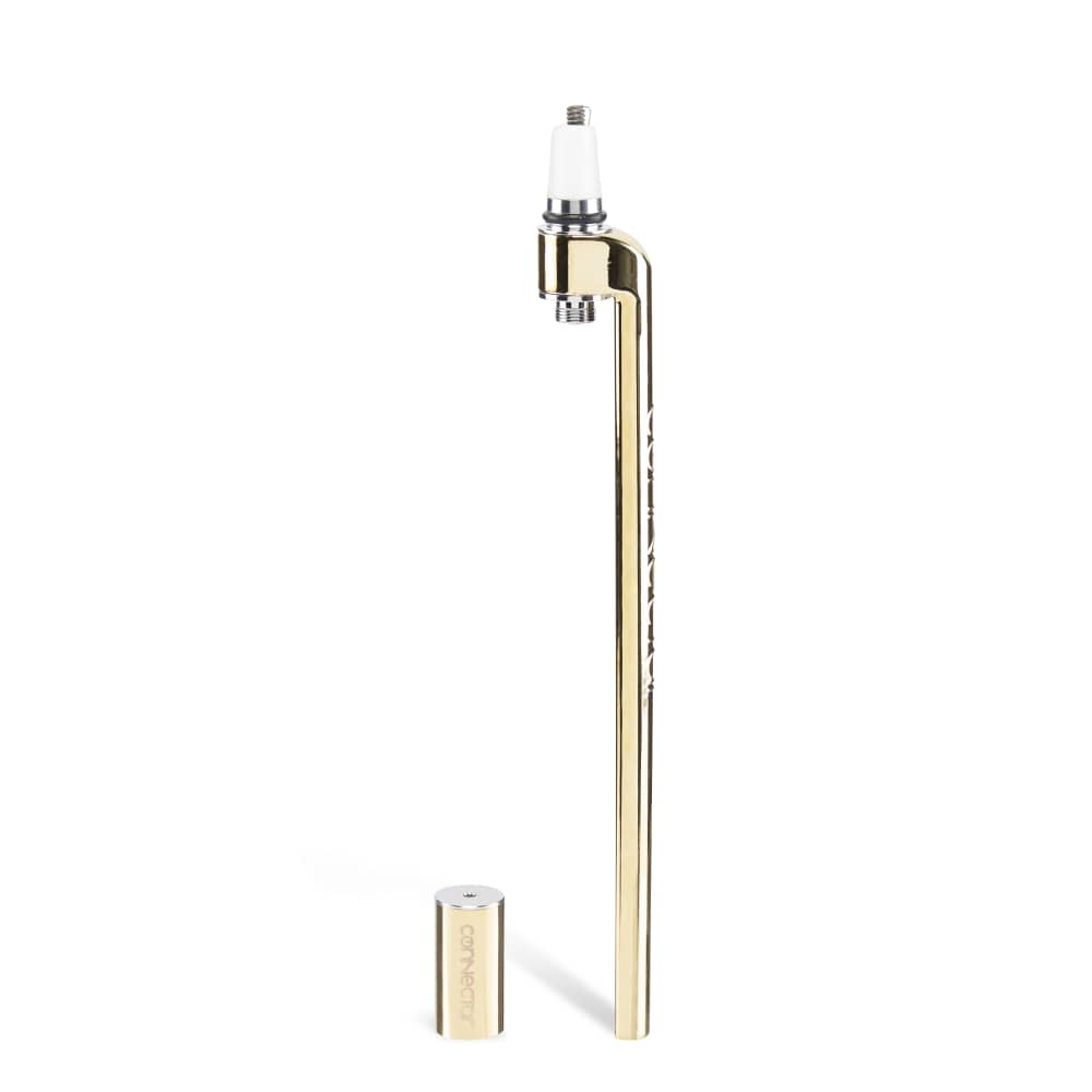 Ooze X Stache Connectar - 510 Thread Nectar Collector Vape Pen Attachment - Gold