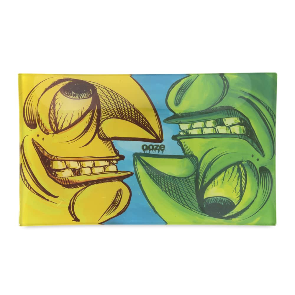 Ooze Rolling Tray - Shatter Resistant Glass - Face Off
