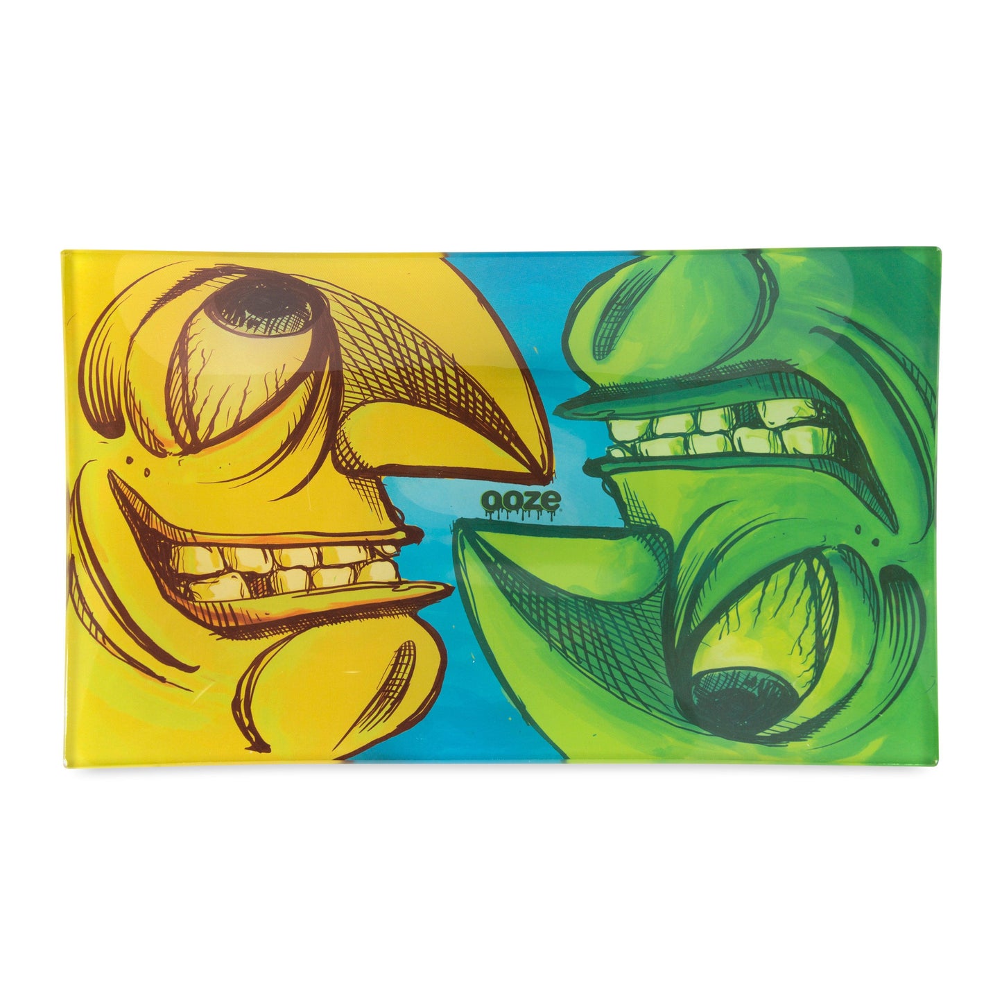 Ooze Rolling Tray - Shatter Resistant Glass - Face Off