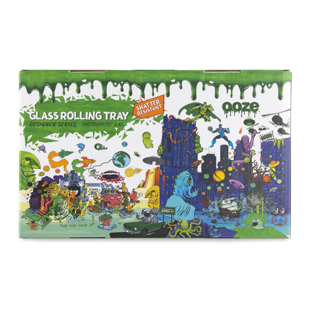 Ooze Rolling Tray - Shatter Resistant Glass - Imaginarium