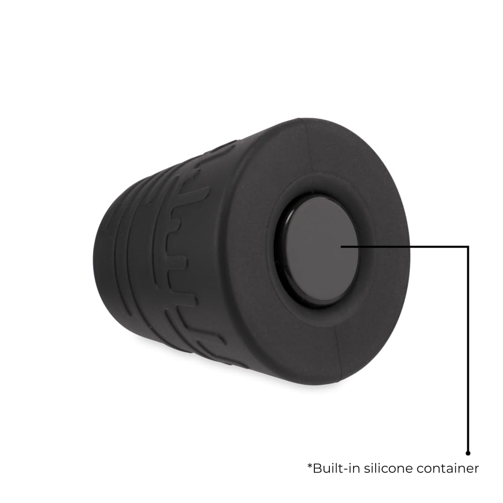 Ooze Blaster Silicone Glass 4-In-1 Hybrid Water Pipe And Nectar Collector - Scarlet Black