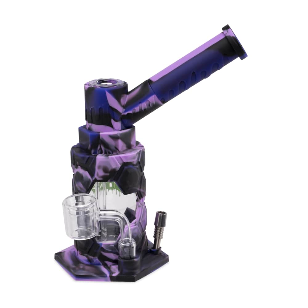 Ooze Mojo Silicone Water Pipe & Nectar Collector - Mystic Ink