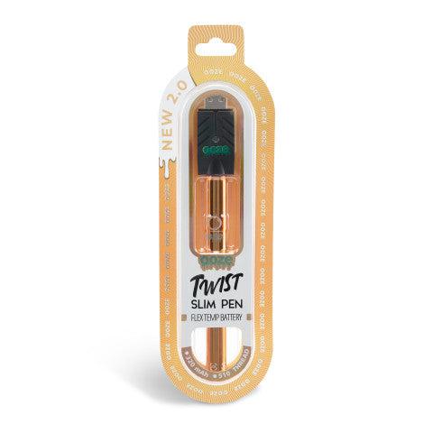 Ooze Twist Slim Pen 2.0 510 Thread Vaporizer Battery – Juicy Orange