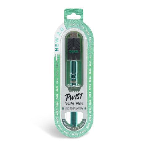 Ooze Twist Slim Pen 2.0 510 Thread Vaporizer Battery – Aqua Teal