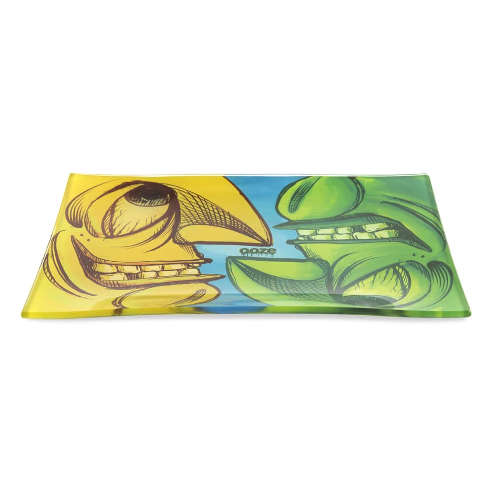 Ooze Rolling Tray - Shatter Resistant Glass - Face Off