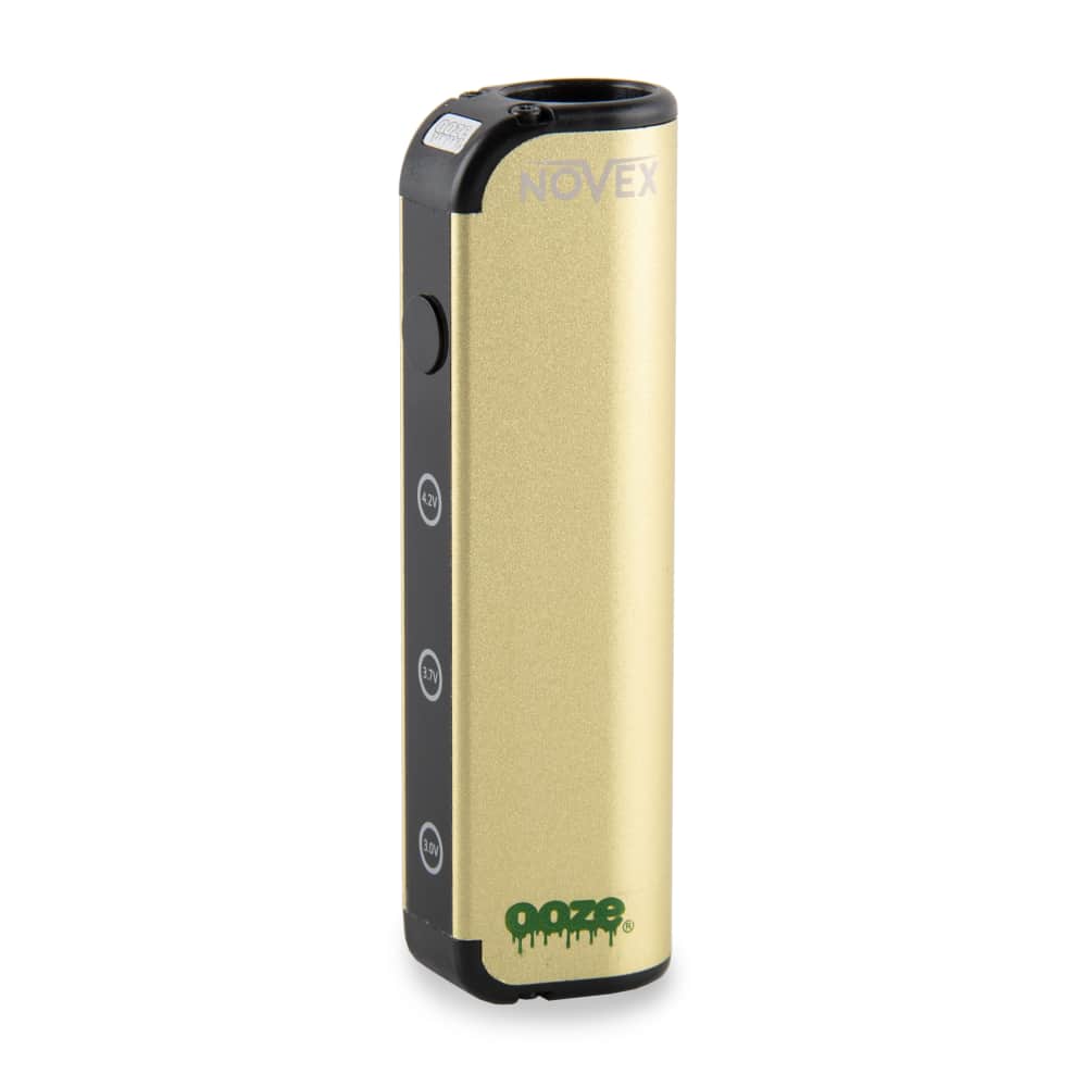 The lucky gold Ooze Novex stands at a slight angle
