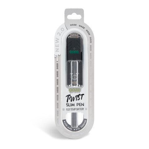 Ooze Twist Slim Pen 2.0 510 Thread Vaporizer Battery – Cosmic Chrome