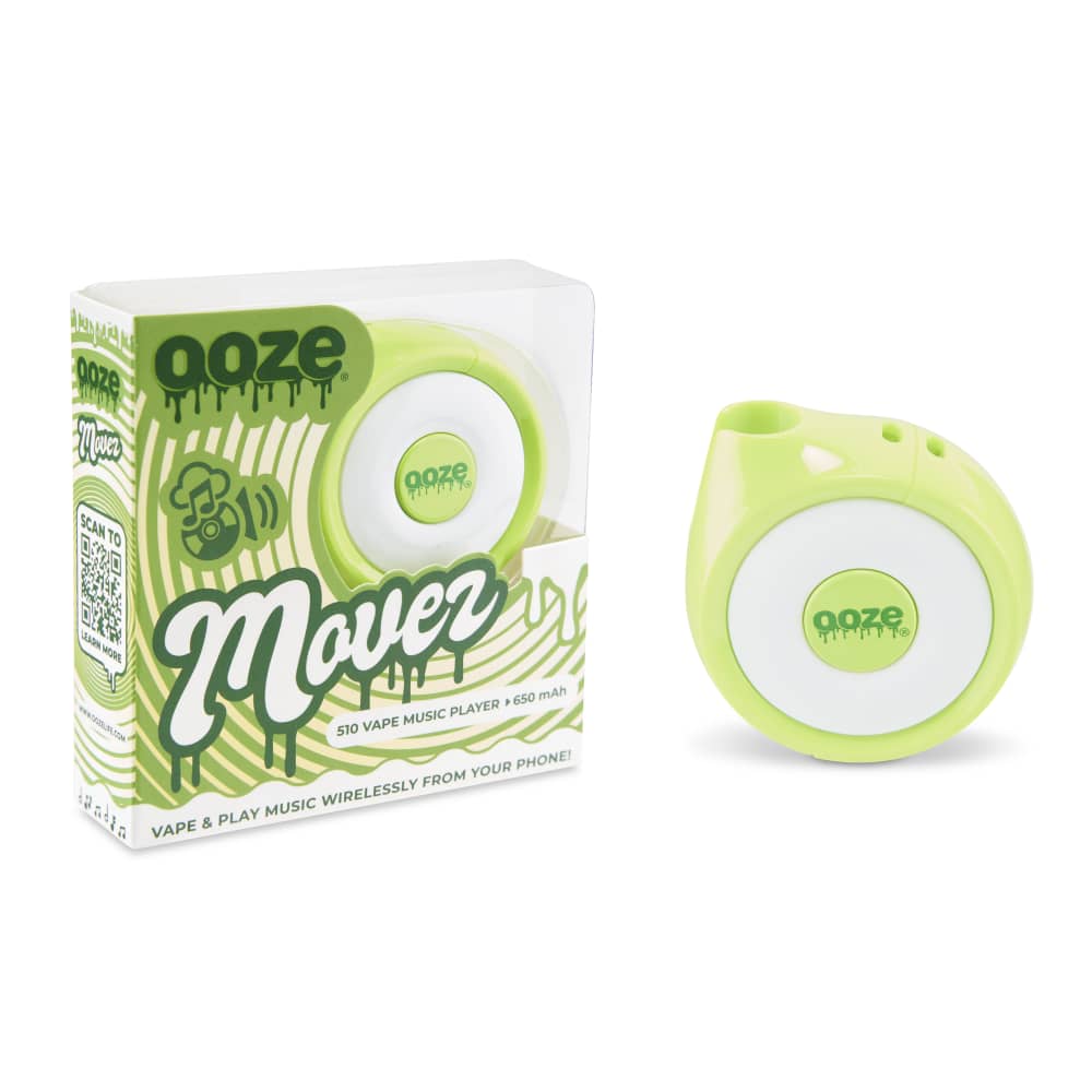 Ooze Movez Wireless Speaker 510 Vape Battery - Slime Green