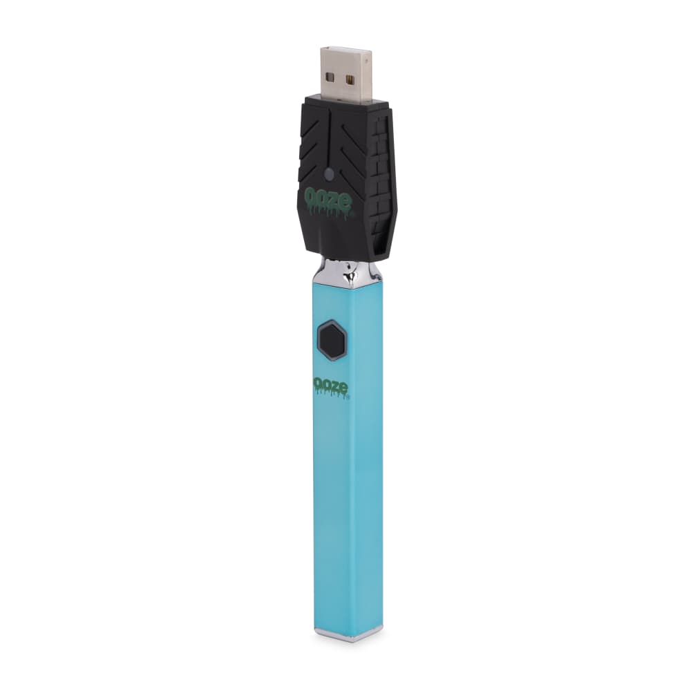 Ooze Arctic Blue Quad 510 Thead 500 Mah Square Vape Pen Battery + Usb Charger