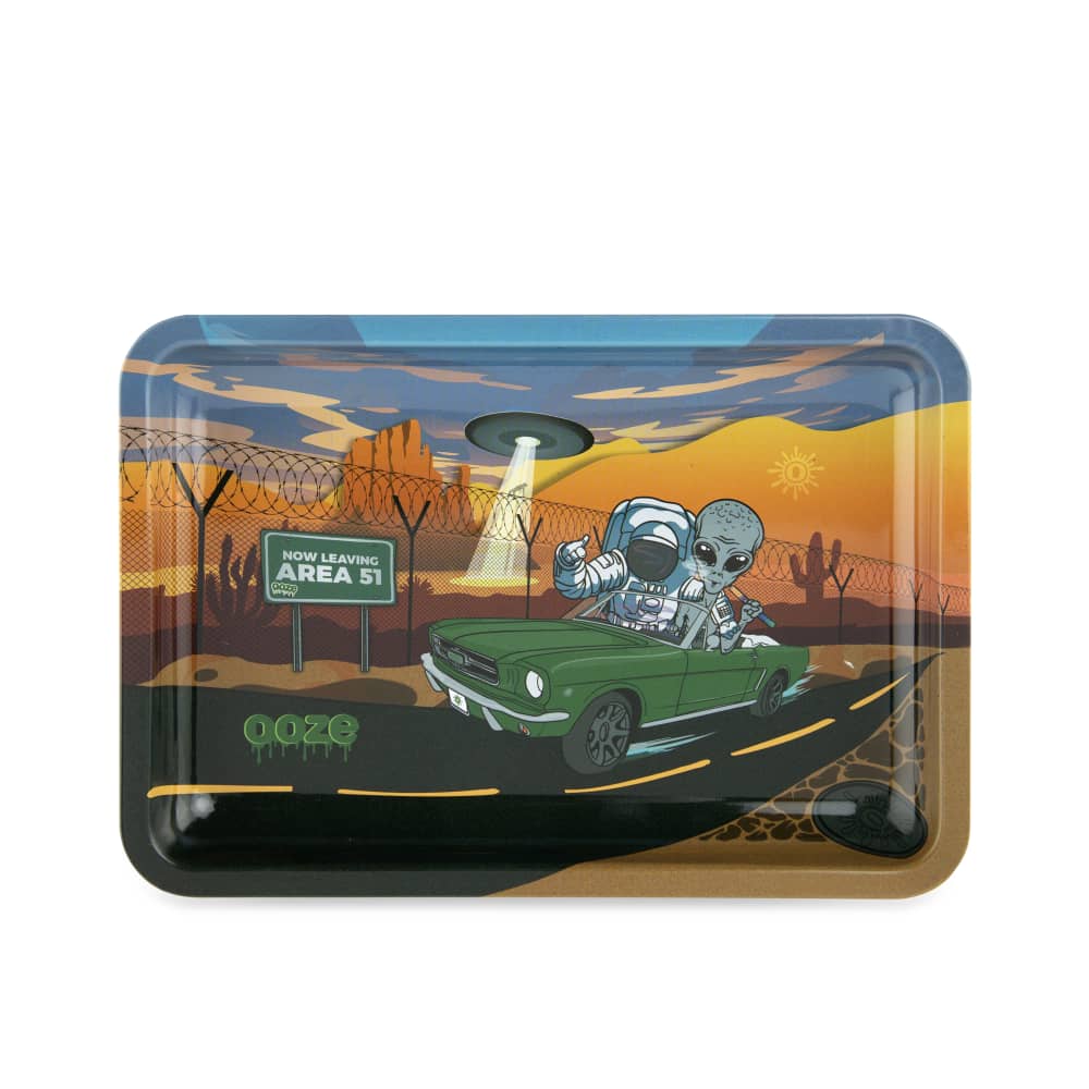 Ooze Rolling Tray - Metal - Space Race