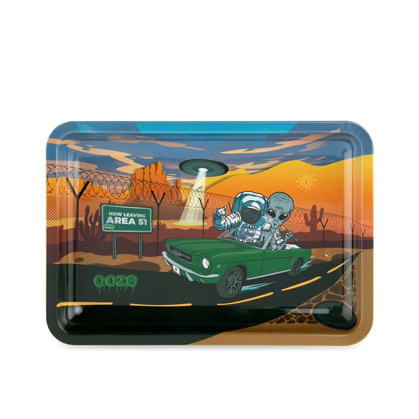 Ooze Rolling Tray - Metal - Space Race