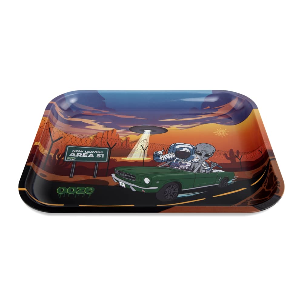 Ooze Rolling Tray - Metal - Space Race