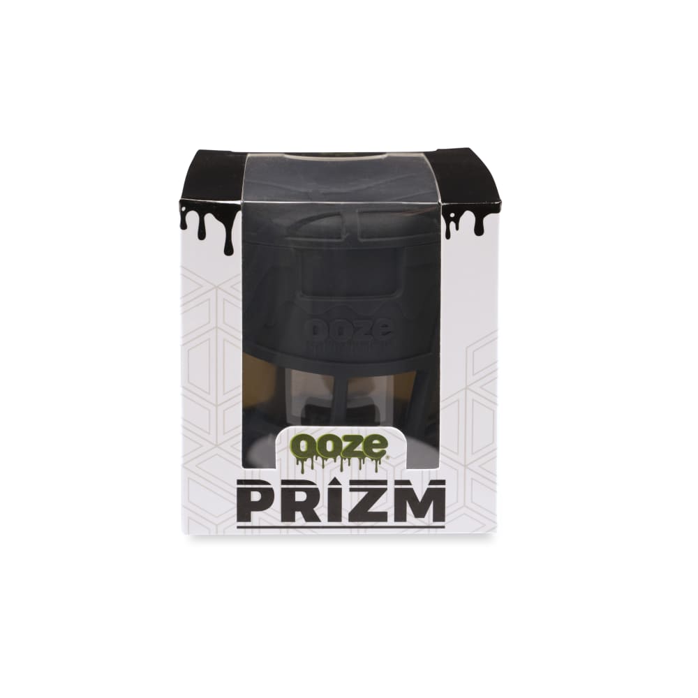 Ooze Prizm Black Silicone-Wrapped Glass Stash Jar