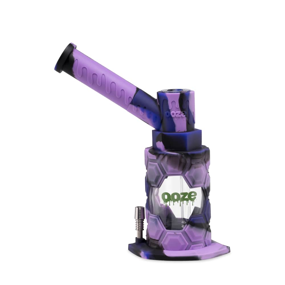 Ooze Mojo Silicone Water Pipe & Nectar Collector - Mystic Ink