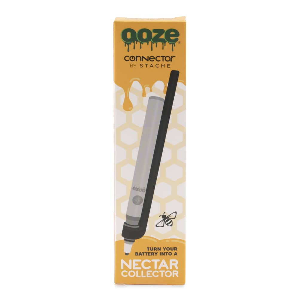 Ooze X Stache Connectar - 510 Thread Nectar Collector Vape Pen Attachment - Black